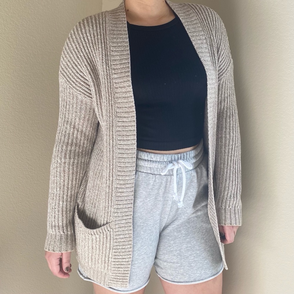 Express Beige Cardigan